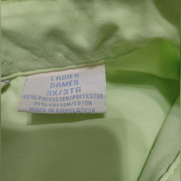 Penmans Pale Green 3/4 Sleeved Button-down Blouse Size 3X - Picture 10 of 10